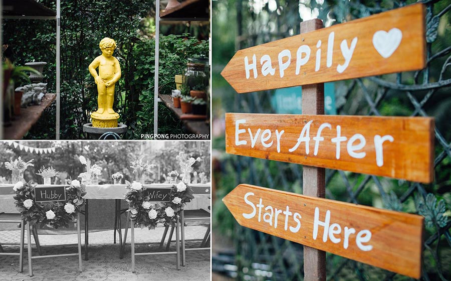 จัดดอกไม้งานแต่ง ที่ Little Tree Garden
