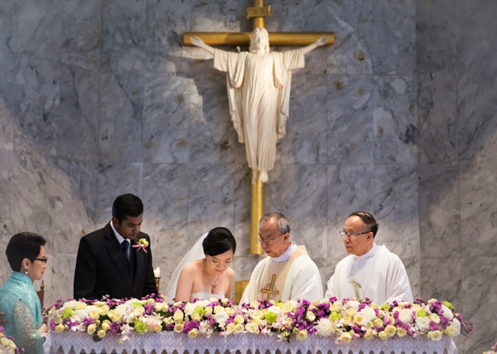 wedding at Assumption Cathedral Church